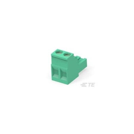 Te Connectivity 2 POS 5.08MM R/A PLUG TRM BLK 796634-2